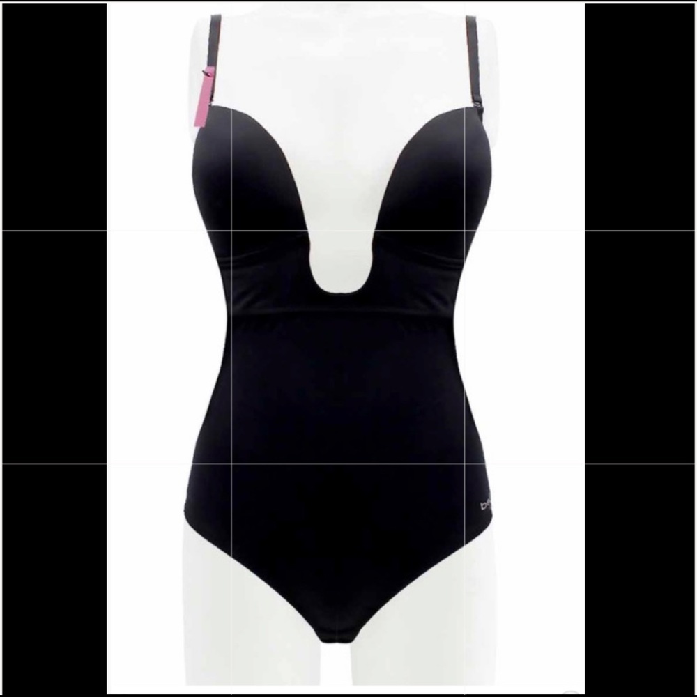 U plunge shaping bodysuit